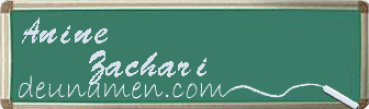 Anine Zachari Visitenkarte